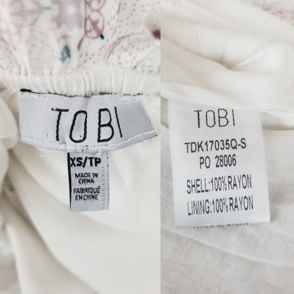 Tobi Medallion Print White Skater Dress | Size XS - Picture 8 of 8